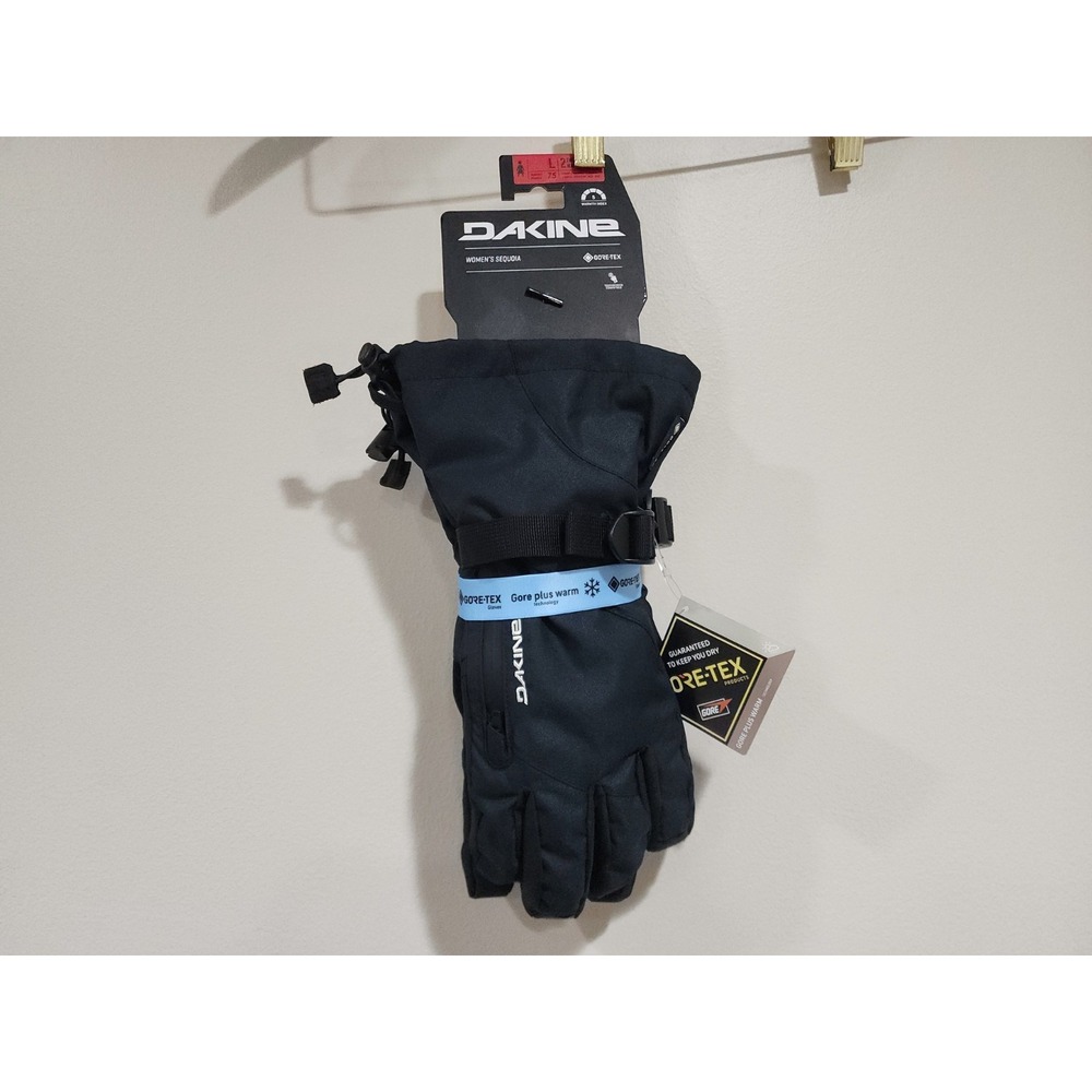 Dakine Sequoia Gore-Tex Snowboard Ski Glove Womens L Black Removable Storm Liner